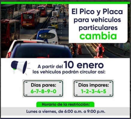 el pico y placa para vehiculos particulares cambian